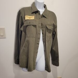 Our universe size m marvel captain marvel olive green army jacket